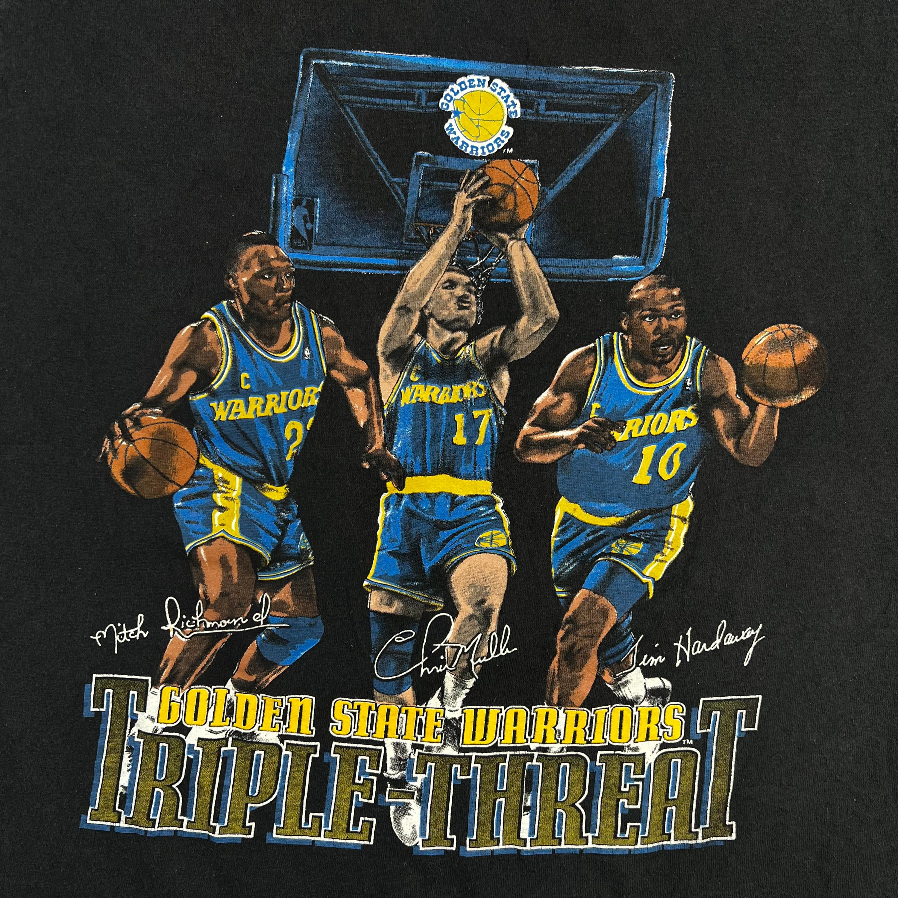 90s Golden State Warriors Triple Threat T Shirt Size Large Etsy 日本 90s Golden State Warriors Triple Threat T Shirt Size Large Etsy 日本