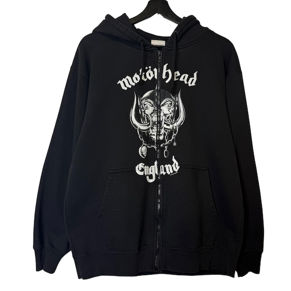 Motorhead England Vintage Rock Band Hoodie Size M 2005 Zip up