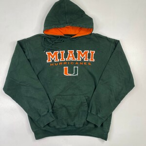 90s Miami Hurricanes Hoodie Mens XL 