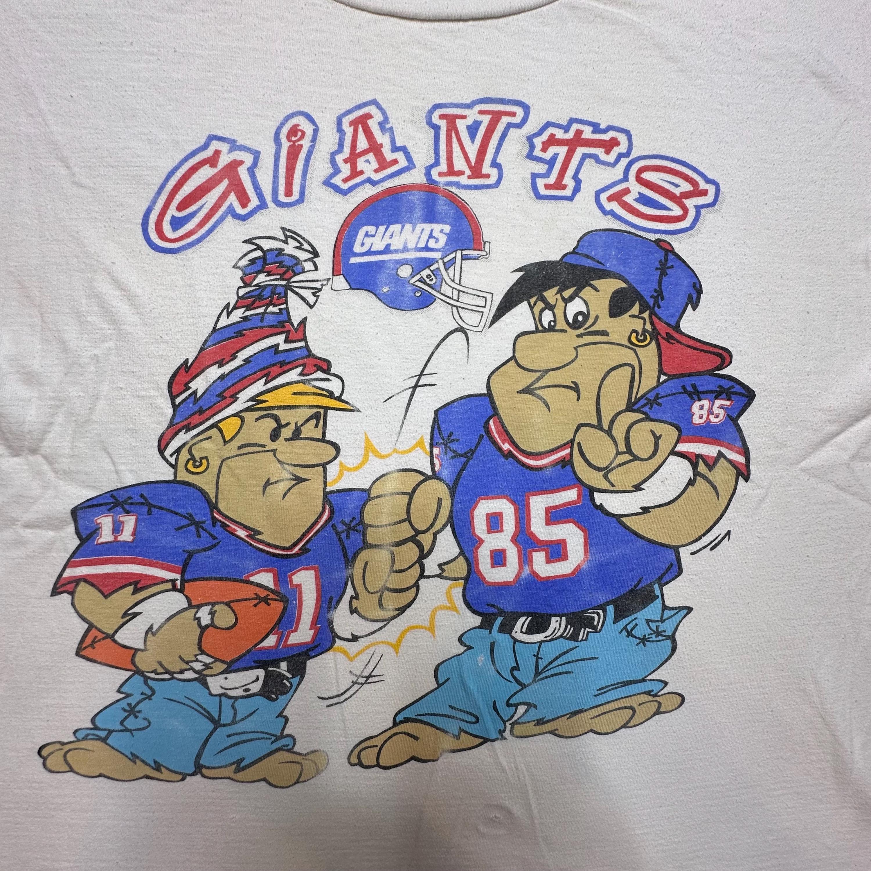 90s Flintstones New York Giants T-shirt Sz L (A6043) - Etsy