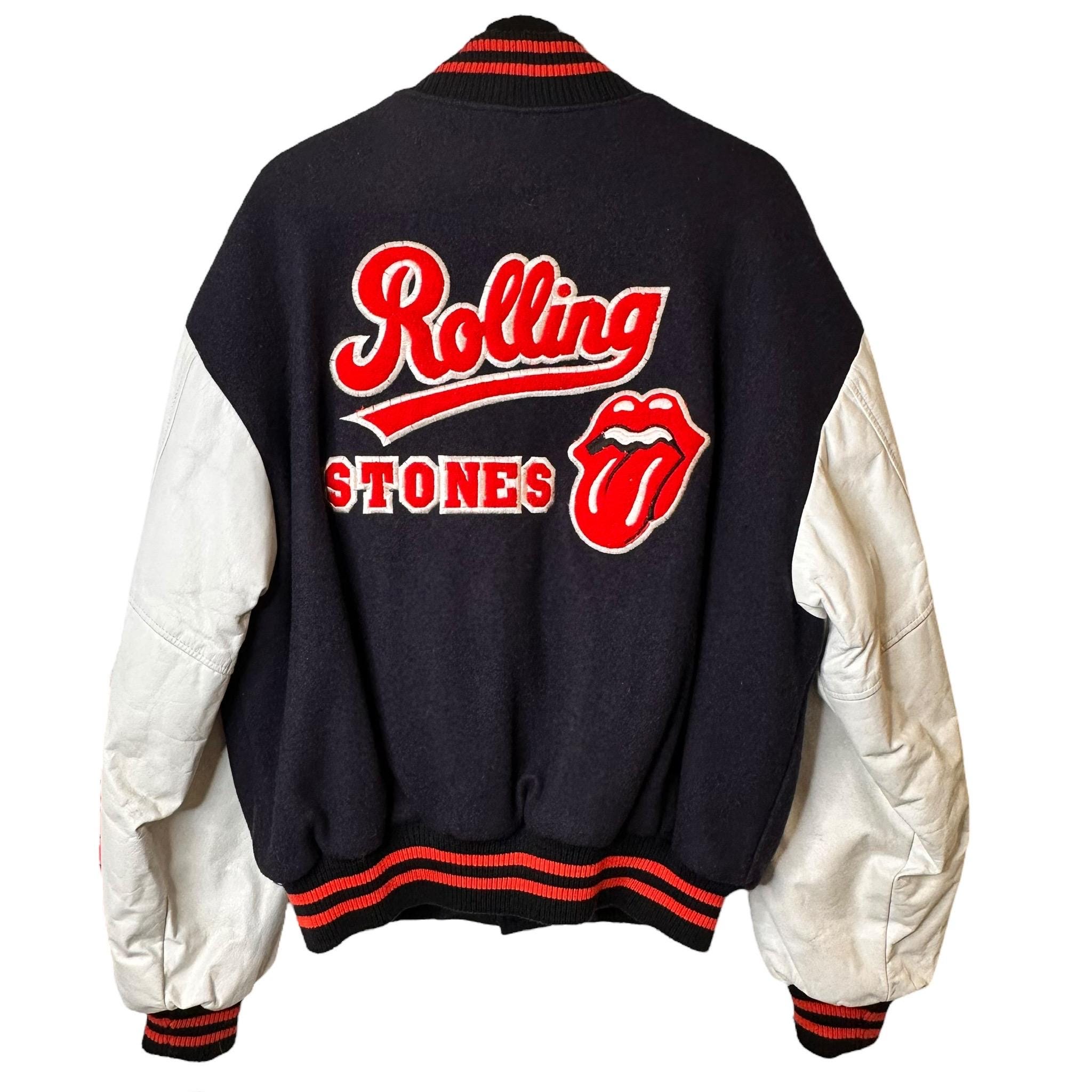ROLLING STONES スタジャン Lサイズ 1994 Rolling Stones Varsity Letterman Tour Jacket by Brockum Sz