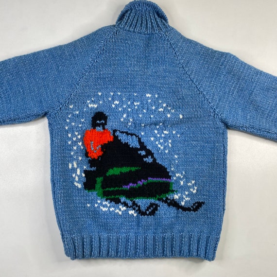 Vintage Hand Knit 100% Wool Cowichan Siwash Sweater Jacket