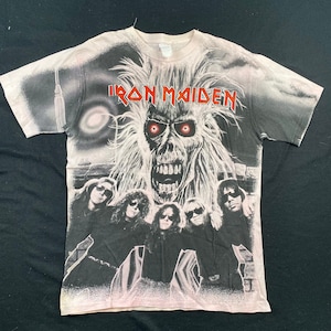 1991 Iron Maiden All Over Print AOP T-Shirt XL