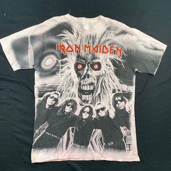 1991 Iron Maiden All Over Print AOP T-shirt XL - Etsy
