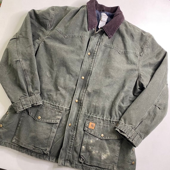 moss green carhartt jacket