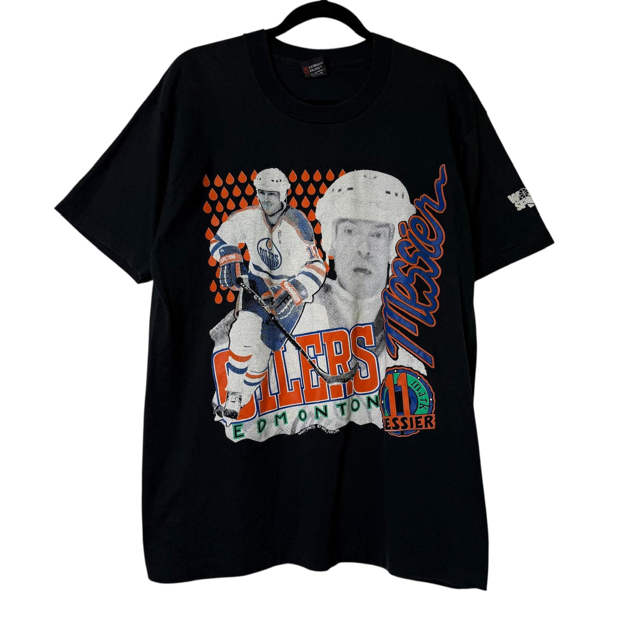 T shirt vintage des oilers d'edmonton/ oilers de la lnh de