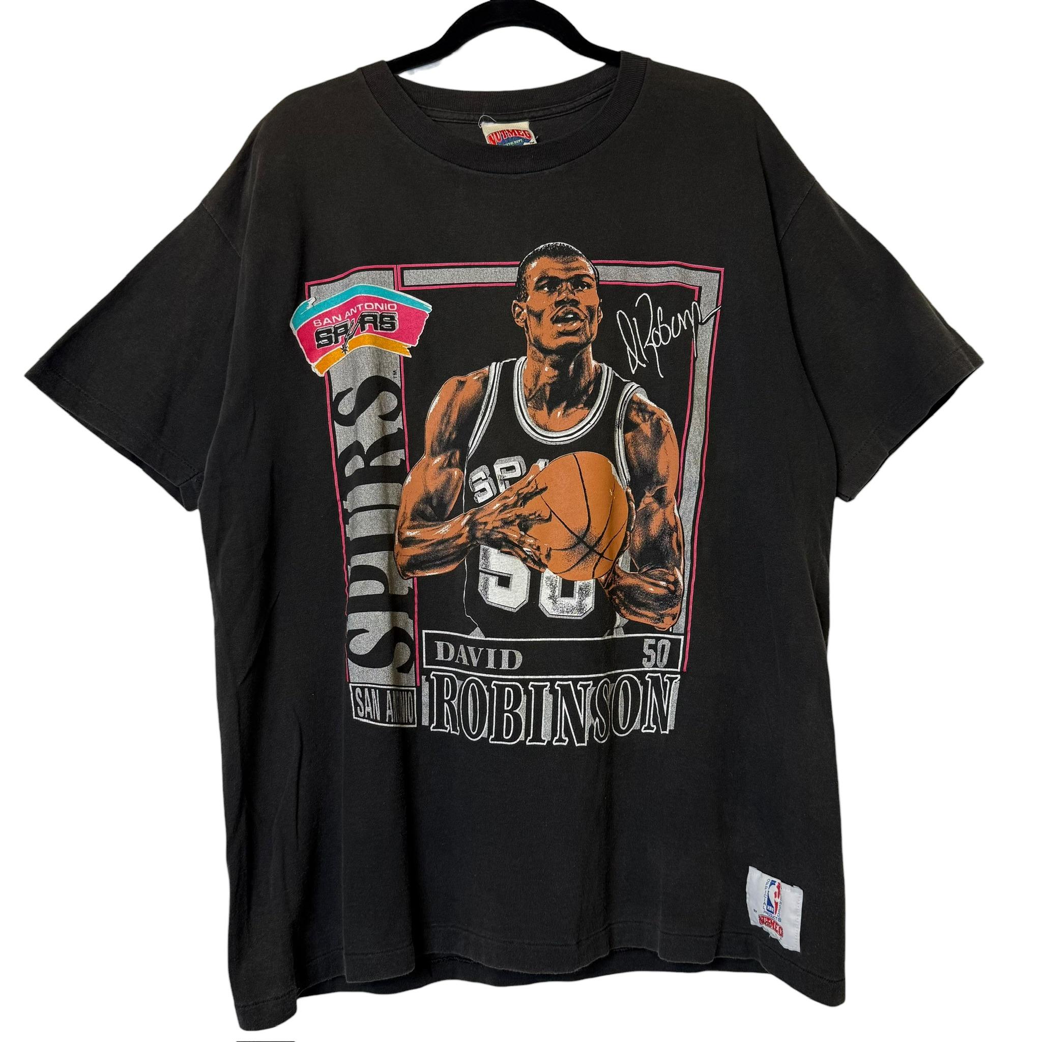 90's David Robinson San Antonio Spurs Nutmeg NBA T-shirt Sz XL