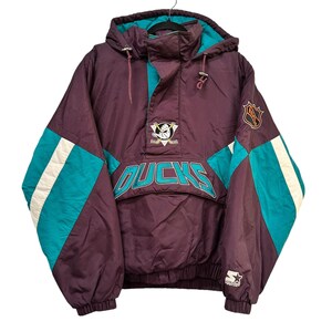 90's Mighty Ducks Starter Jacket Sz M Vintage NHL Hockey - Etsy