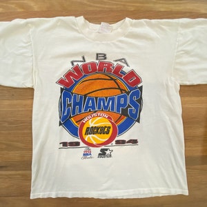 1994 Houston Rockets T-shirt Sz L (A412)