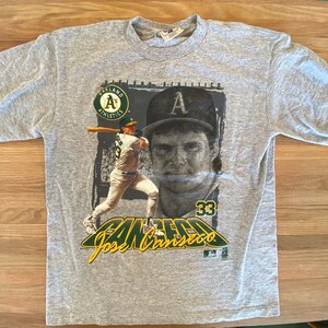 USA製 90s ヴィンテージ アスレチックス ホセ・カンセコ Tシャツ ヴィンテージ 1989 ホセ カンセコ オークランド アスレチックス