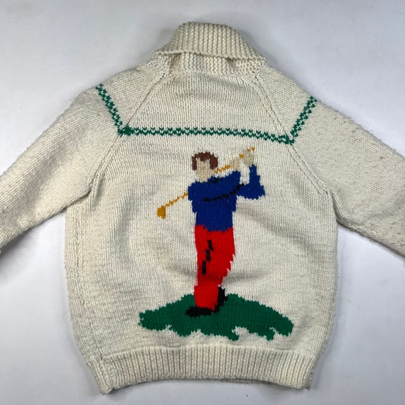 Vintage Hand Knit Wool Cowichan Siwash Sweater Ja… - image 1