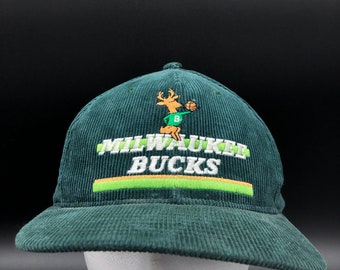 80s Milwaukee Bucks Corduroy Ted Fletcher Snapback Hat