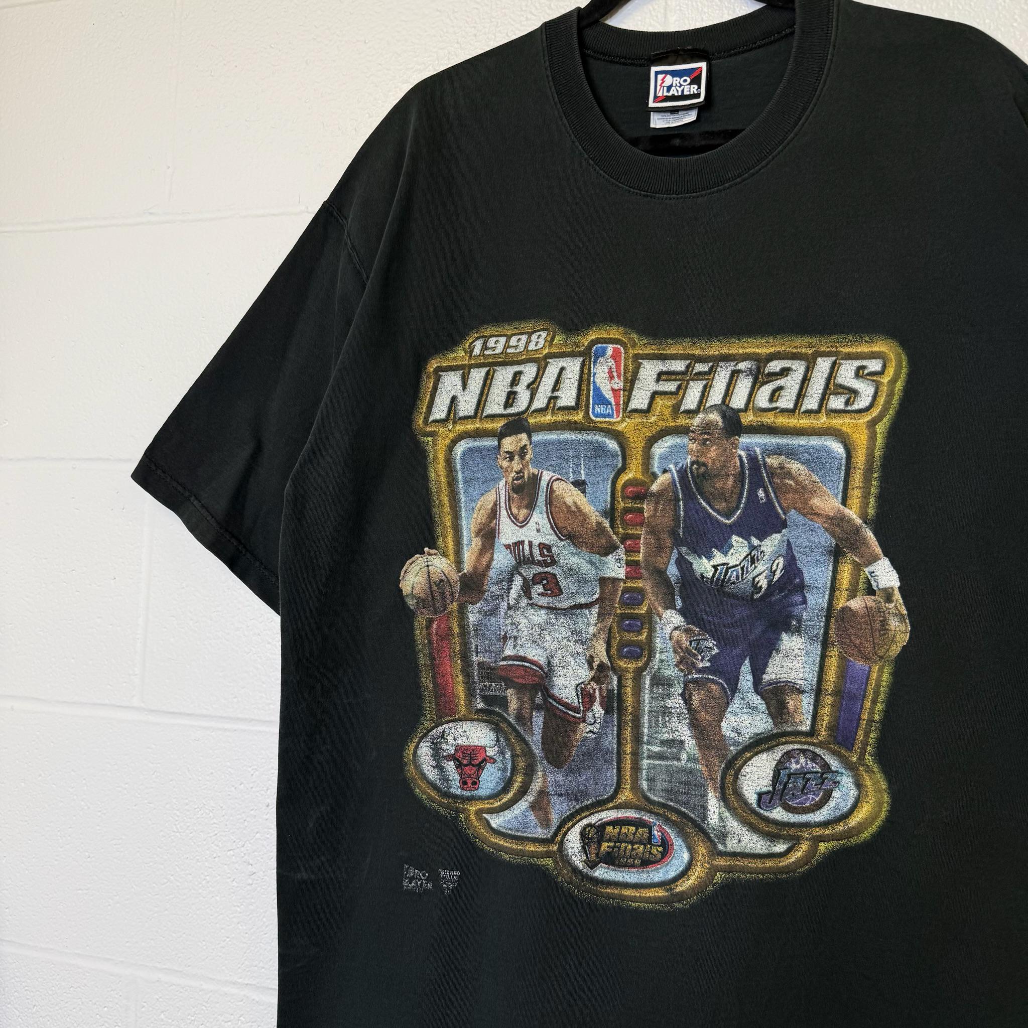 1998 NBA Finals Utah Jazz Vs Chicago Bulls T Shirt Sz XL (B2541 