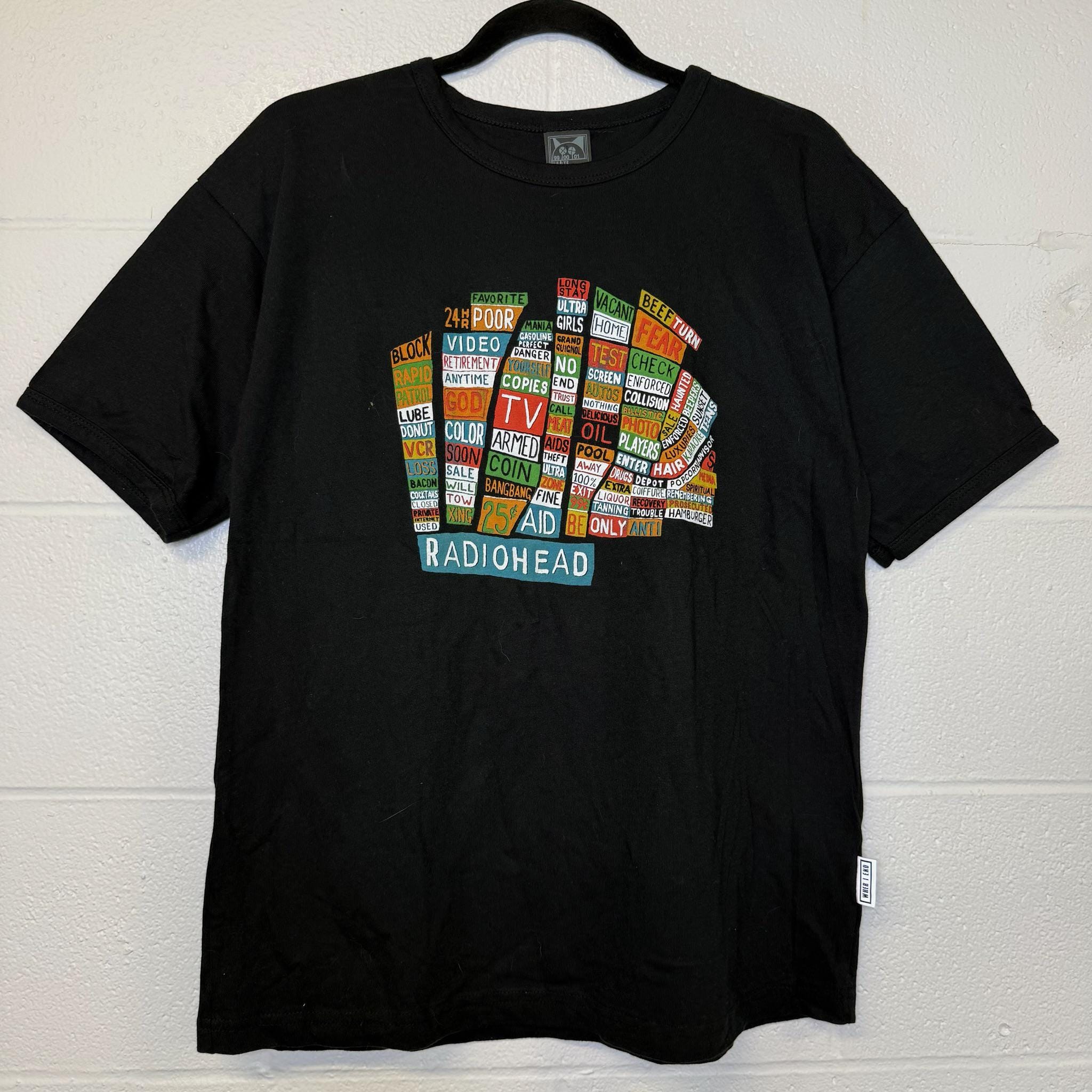Vintage 2000s Radiohead T-shirt Sz L B2853 - Etsy