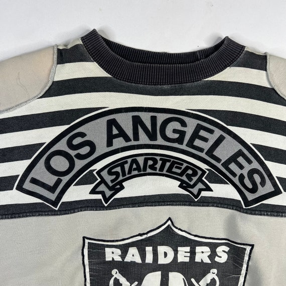 90s LA Raiders Starter AOP Sweatshirt Sz Large - image 5