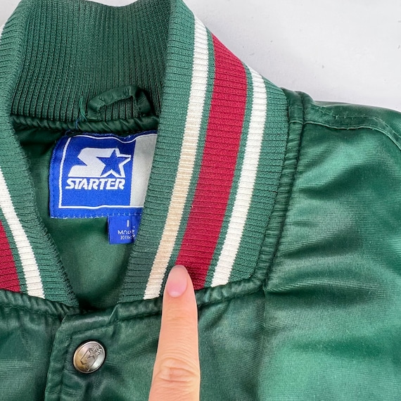 90's Seattle Supersonics Satin Starter Jacket Sz L - Etsy