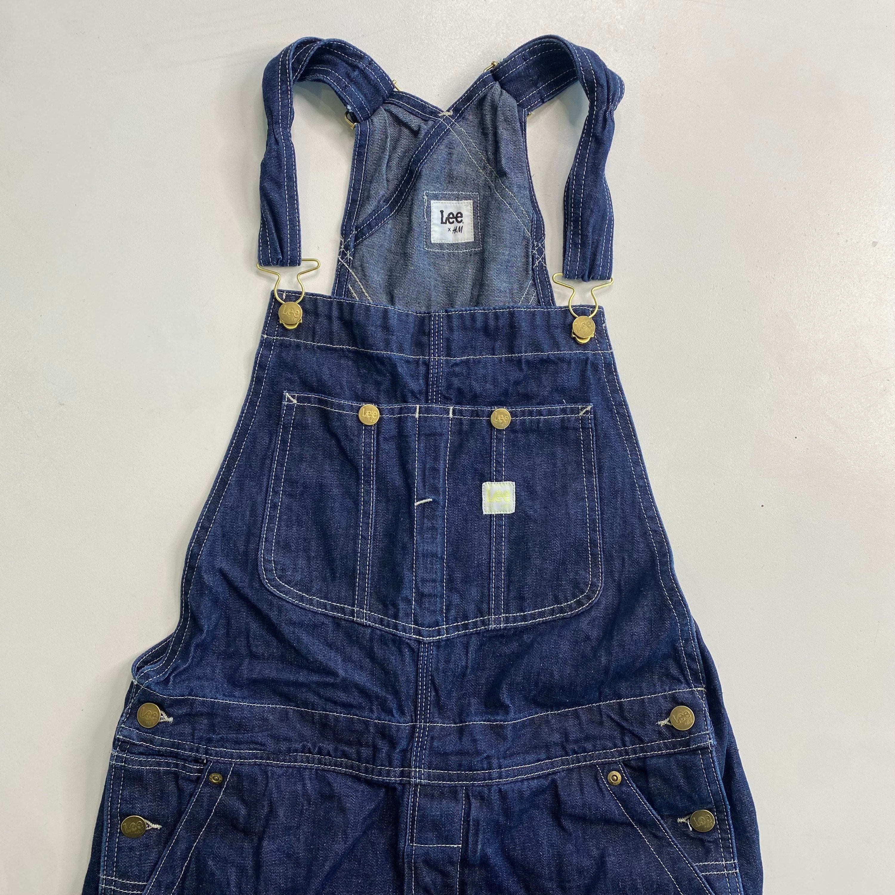 H\u0026M Denim Blue Overalls Size Small 1066 