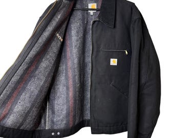 Vintage Carhartt Detroit Jacket Black Men's Sz M