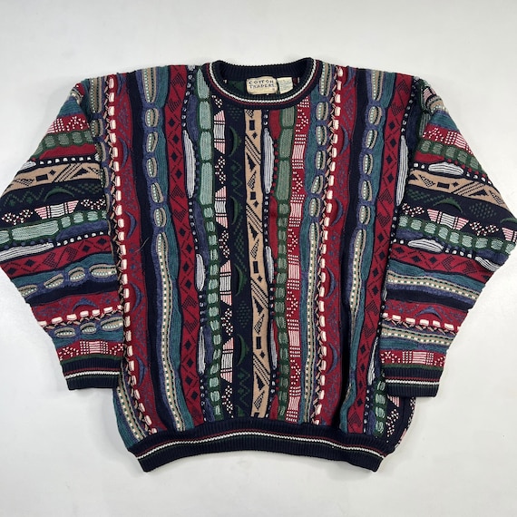 MEDIUM Vintage jaren 1990 COOGI Comfortabele Gebreide Trui Kleding Gender-neutrale kleding volwassenen Hoodies & Sweatshirts Sweatshirts 