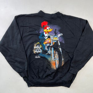 Jaren 90 Woody Woodpecker Biker Crewneck Sz XL (3476)