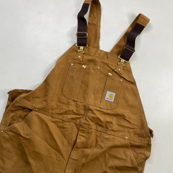 Carhartt Double Front Dark Brown Women's Bib Overall