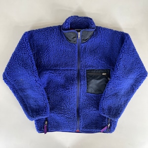 90s Patagonia Deep Pile Full Zip Fleece Sz M