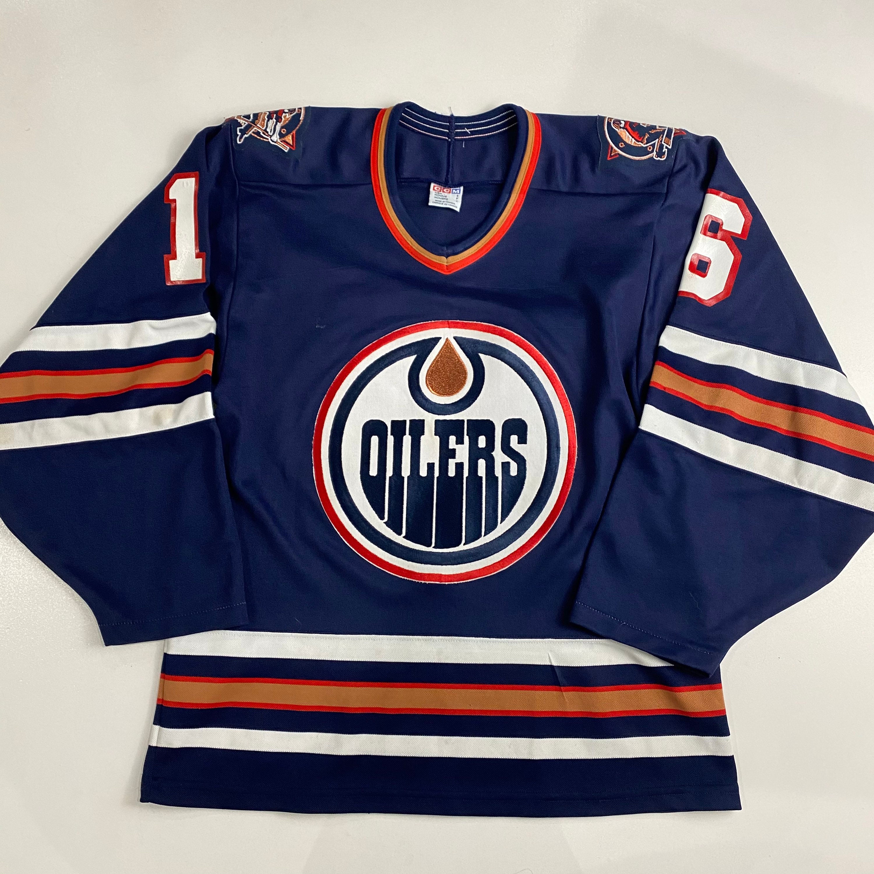 90s Edmonton Oilers CCM NHL Hockey Jersey Size Small Kelly Etsy