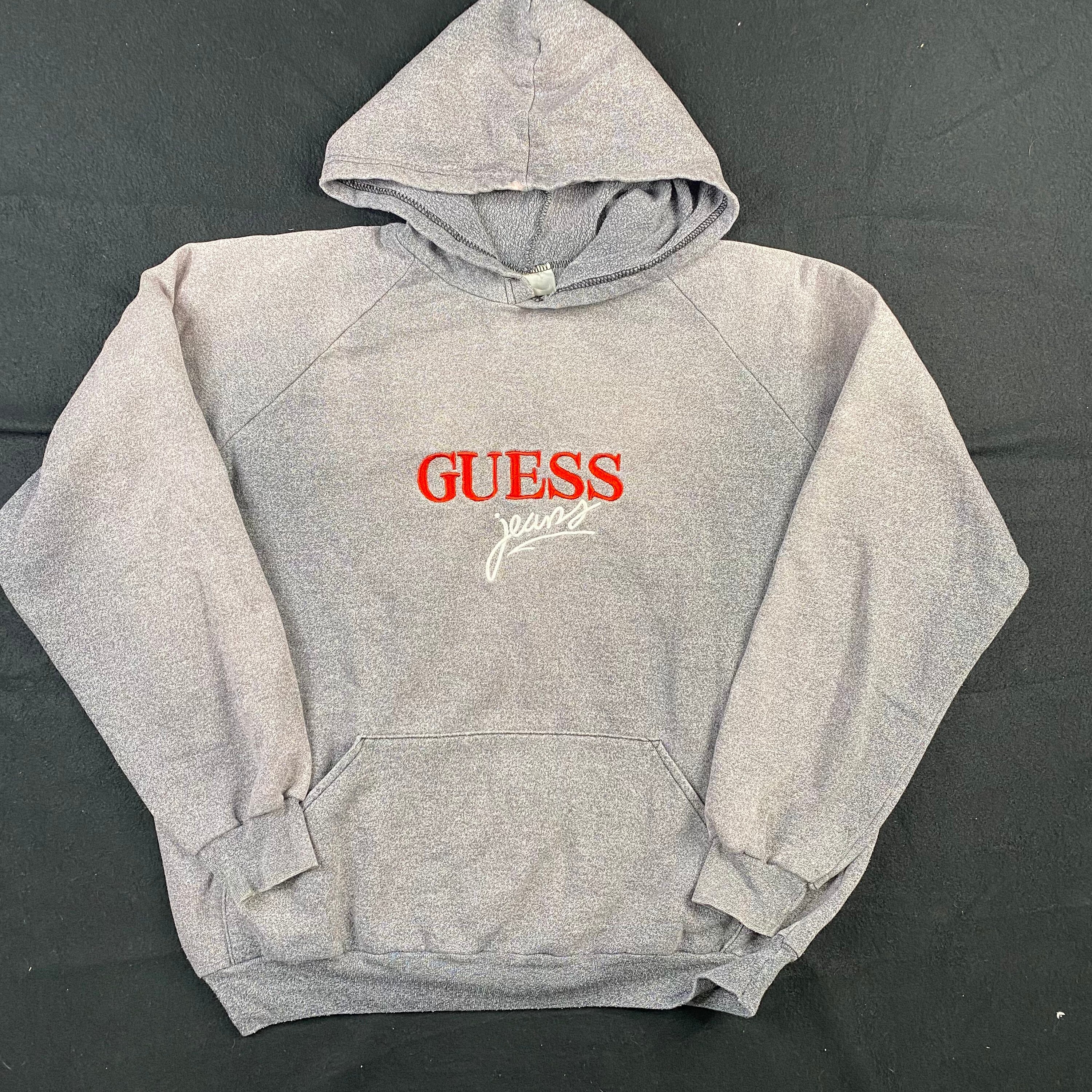 90's Guess Jeans USA Hoodie Sz L - Etsy