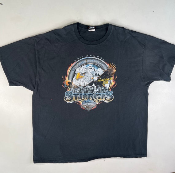 Kleding Gender-neutrale kleding volwassenen Tops & T-shirts T-shirts T-shirts met print 1980's Harley Davidson Sturgis Tee 