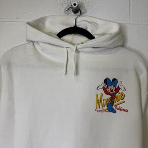 Sudadera con capucha de Mickey Mouse de los años 90, talla L (B2452) imagen 6