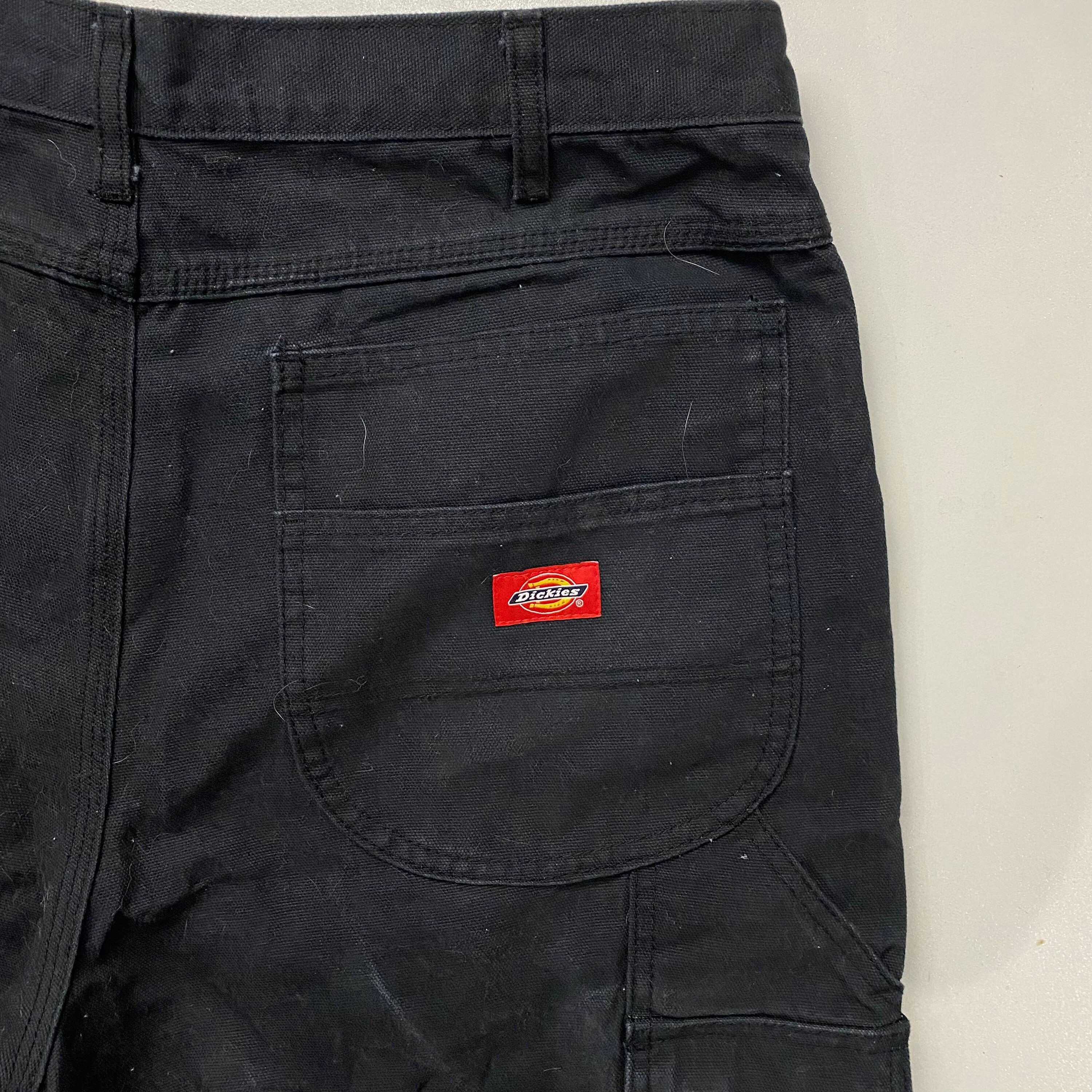 Dickies Double Knee Black Cargo Work Pants 36x32 0255 Etsy