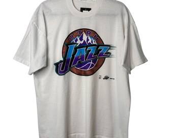 90's Utah Jazz T-shirt Sz XL (A6669) - Main Image
