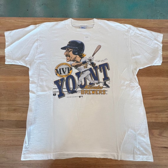 1989 Robin Yount Milwaukee Brewers T-Shirt Sz XL (