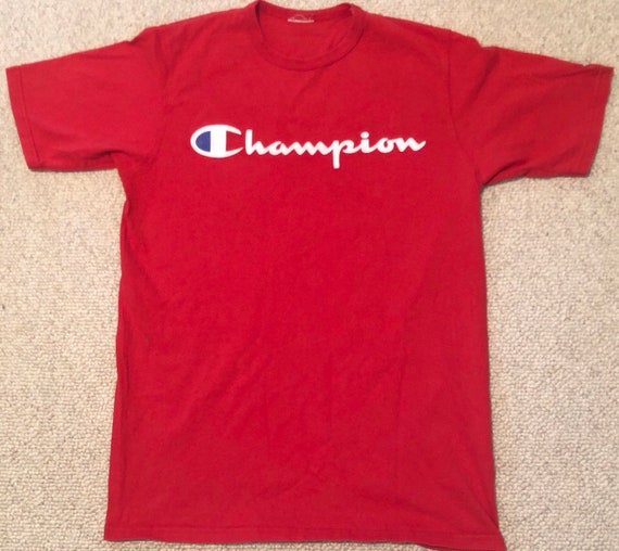 90s Champion Big Logo T-shirt Mens Medium