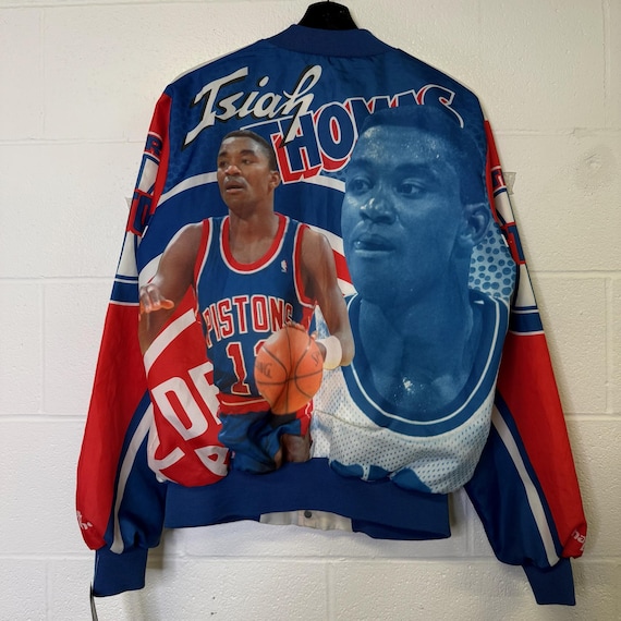 Chalkline チョークライン  NBA PISTONS ピストンズ　XL 90's Isiah Thomas Detroit Pistons Chalk Line NBA Jacket Men's