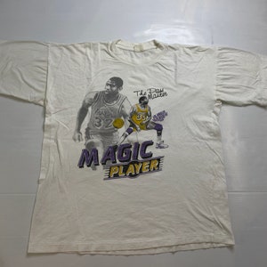 T-shirt LA Lakers Magic Johnson des années 90, taille XL (a3061)