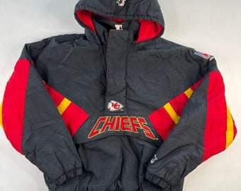 chiefs starter jacket black