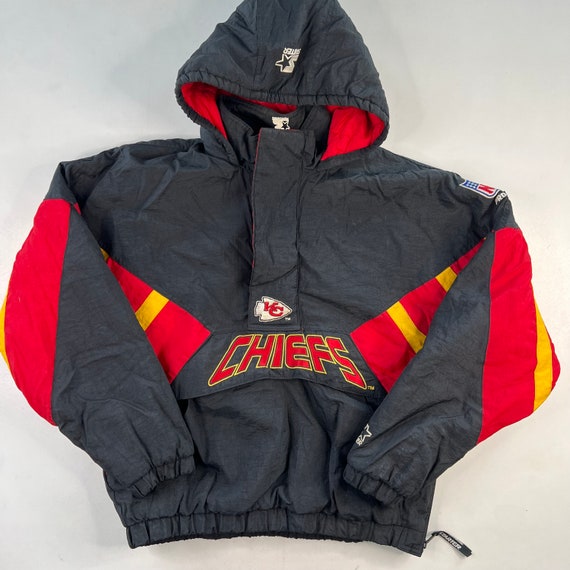 chiefs starter jacket black