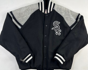 Vintage Jeff Hamilton Chicago White Sox Letterman Varsity Jacket