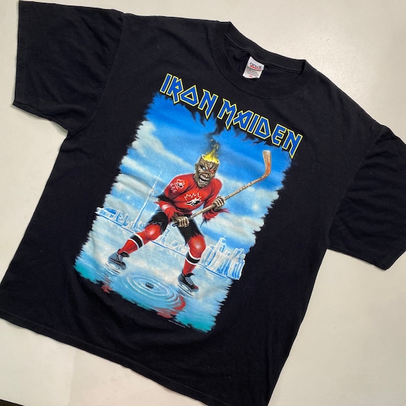 2008 Iron Maiden Team Canada Hockey T-shirt Sz XL - Etsy Canada