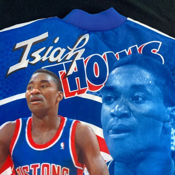 90's Isiah Thomas Detroit Pistons Chalk Line NBA Jacket 90's Isiah Thomas Detroit Pistons Chalk Line NBA Jacket