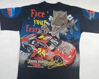 Nascar jurassic park t shirt Clearance