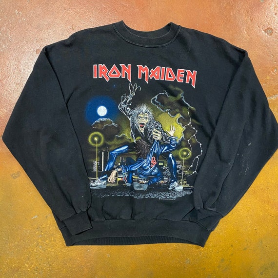 1990 Iron Maiden Sweater Europe Tour Men’s Large - image 1