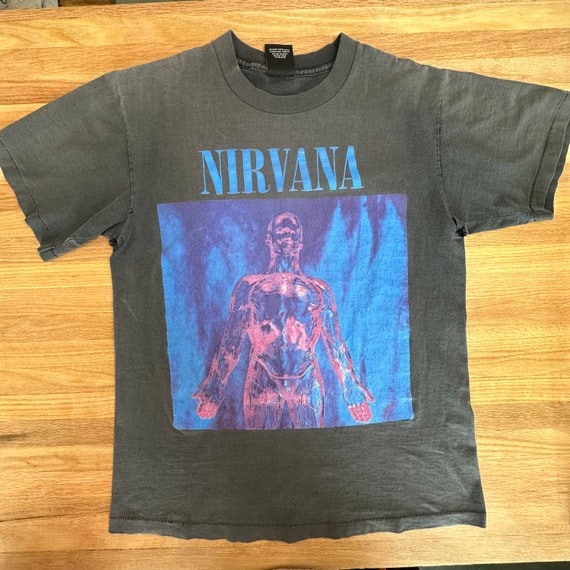 90’s Nirvana Sliver T-shirt Sz L (A727) Vintage - image 2