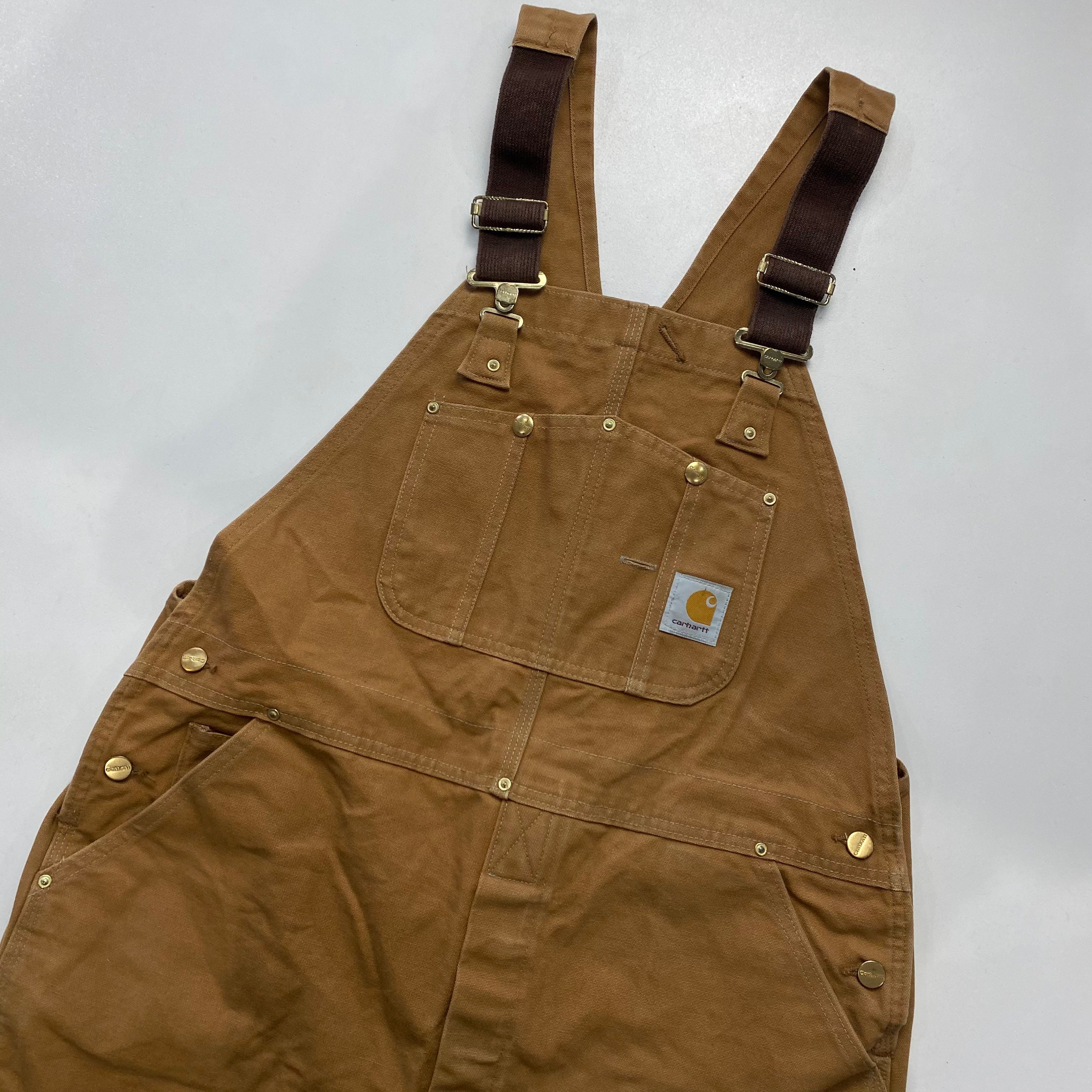 Vintage Carhartt Double Knee Overalls 40 x 30 Men's Etsy