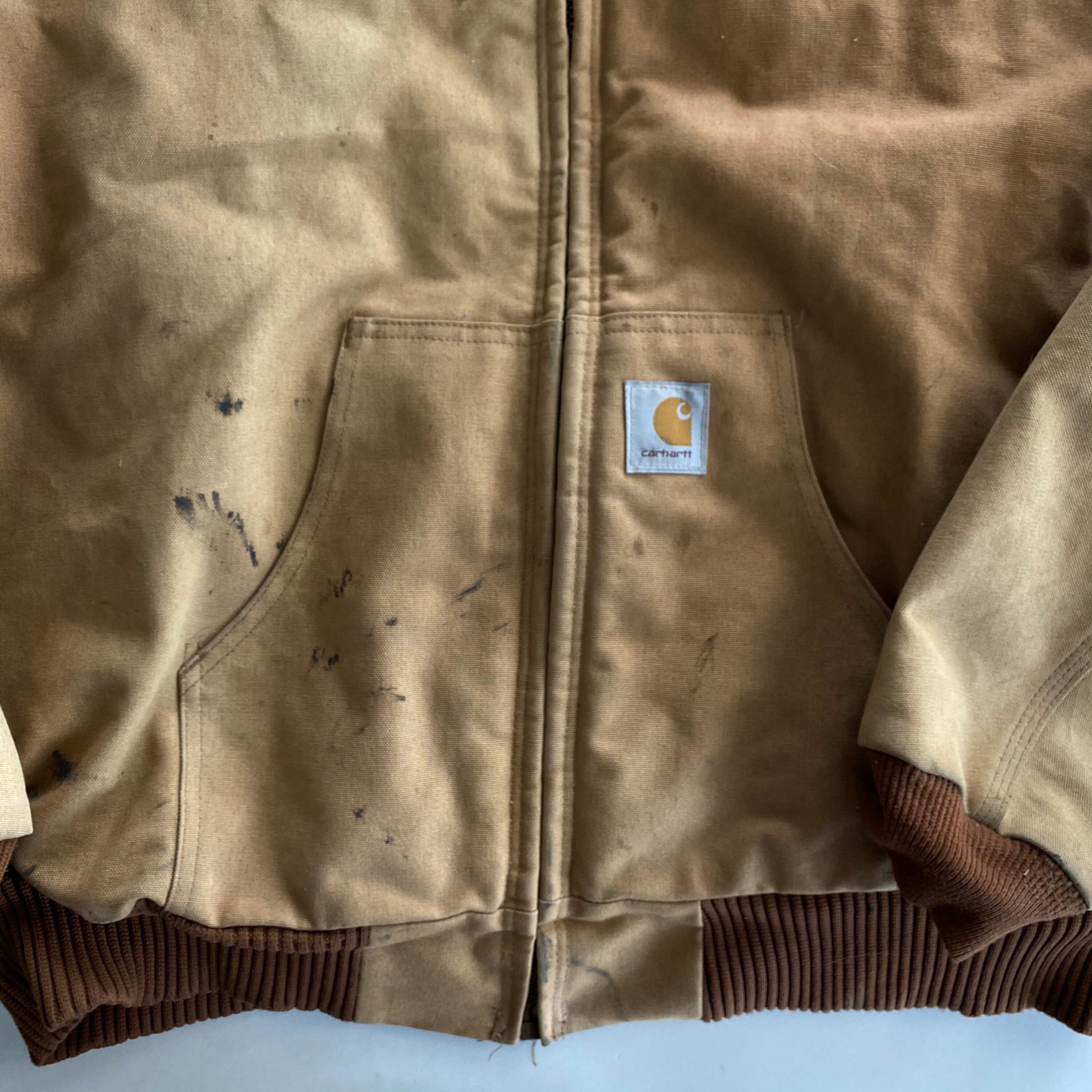 Vintage Carhartt Chore Coat Hooded Jacket Men's 2XL Made | Etsy