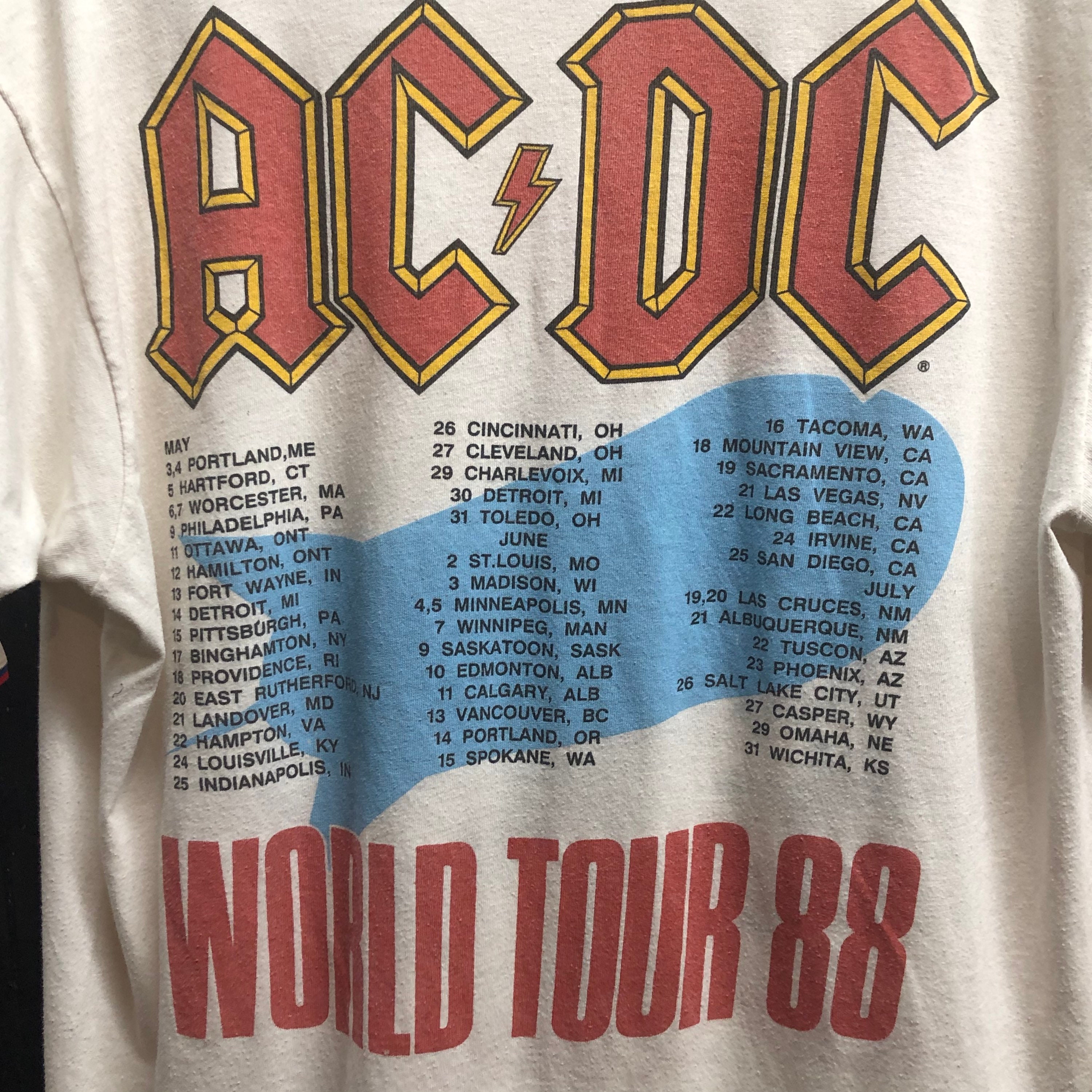1988 AC/DC Heat Seeker T-shirt Men's XL - Etsy