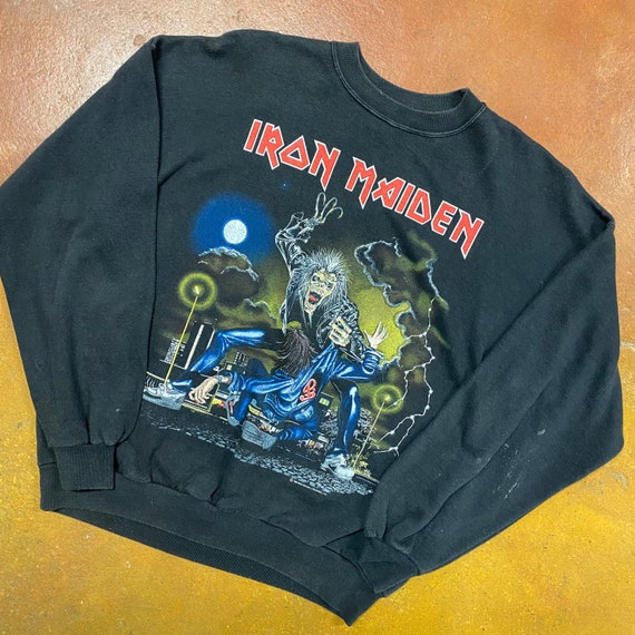 1990 Iron Maiden Sweater Europe Tour Men’s Large - image 2