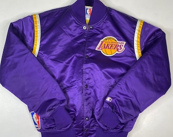 lakers starter jacket xl