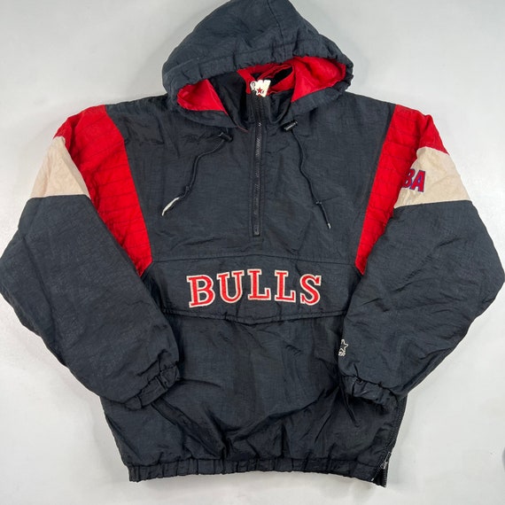 chicago bulls pullover starter jacket
